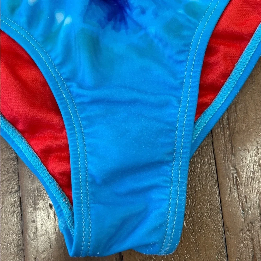 Limeapple tie dye heart one piece swim suit girls 5 bathing suit